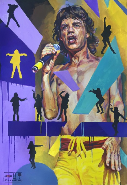 “Moves Jagger”. Холст, акрил, 100х70 см, 2017